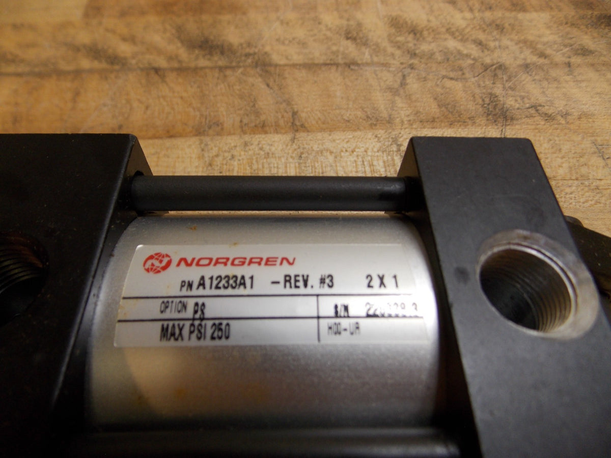 Norgren Air Cylinder 2" Bore x 1" Stroke 5/8" Rod Dia. 3/8"