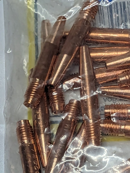 Tweco MIG Welder Contact Tip: 1/16" Max Wire Dia Qty 22 11401306