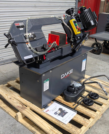 DAKE SE912  9 x 12  Horizontal Bandsaw 110v  1HP  Step Pulley  *Scratch & Dent*