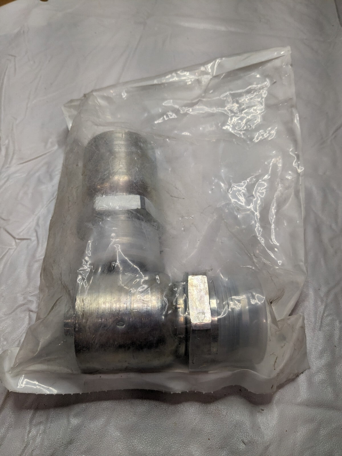 PARKER Hydraulic Hose Swivel Fitting: 1" ID, 16 mm, 1-5/8-12 Qty 2 10343-20-16
