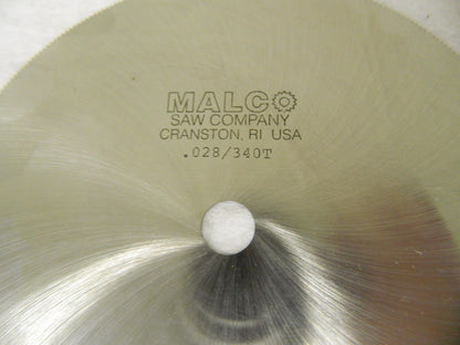 Malco Jeweler's Saw 6" Dia. x 0.028" Blade Thickness 340T HSS 068