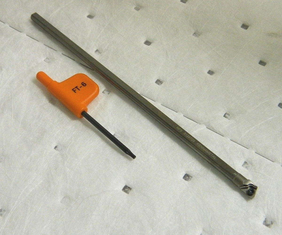 Kennametal Indexable Boring Bar 0.26" Min Bore 6"OAL GSBIW-187-6-3L KM