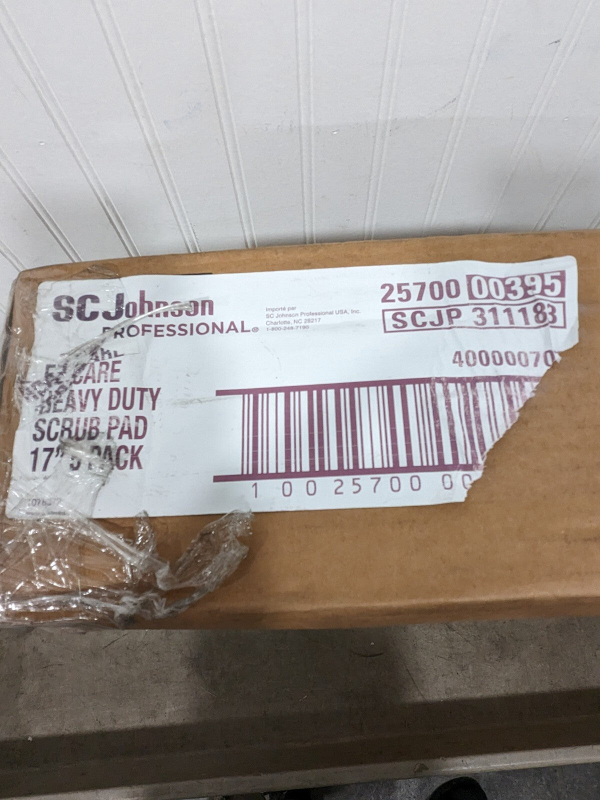 SC Johnson EZ Care Heavy Duty Scrubbing Pad, 17" Diameter, 5/case 311183