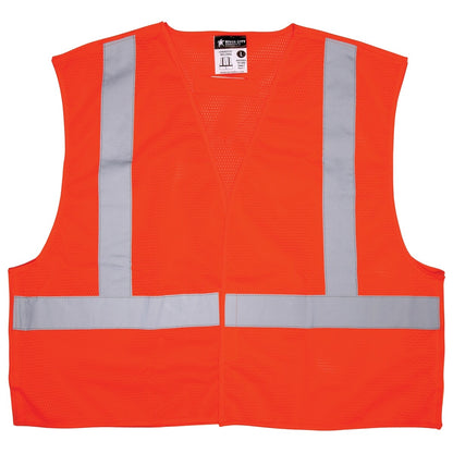 MCR Safety Safety Vest Type R Class 2 Break Away X-Back Qty 42 Size 3X XCL2MO