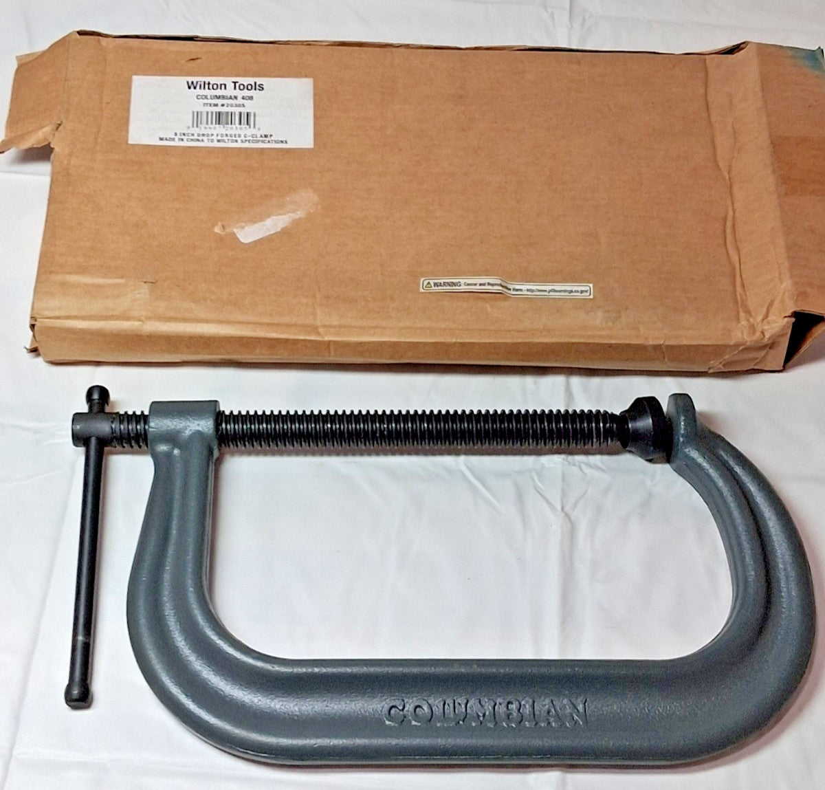 Hargrave Forged Steel C-Clamp 8"MO 4-1/2"TD 6,900 lb Load Capacity 20305