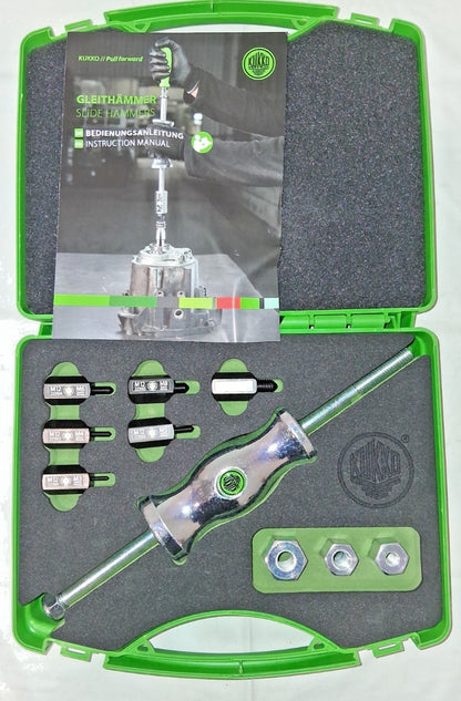 KUKKO Slide Hammer Set 9" OAL 1 Jaw 10 Pc KS-22-01