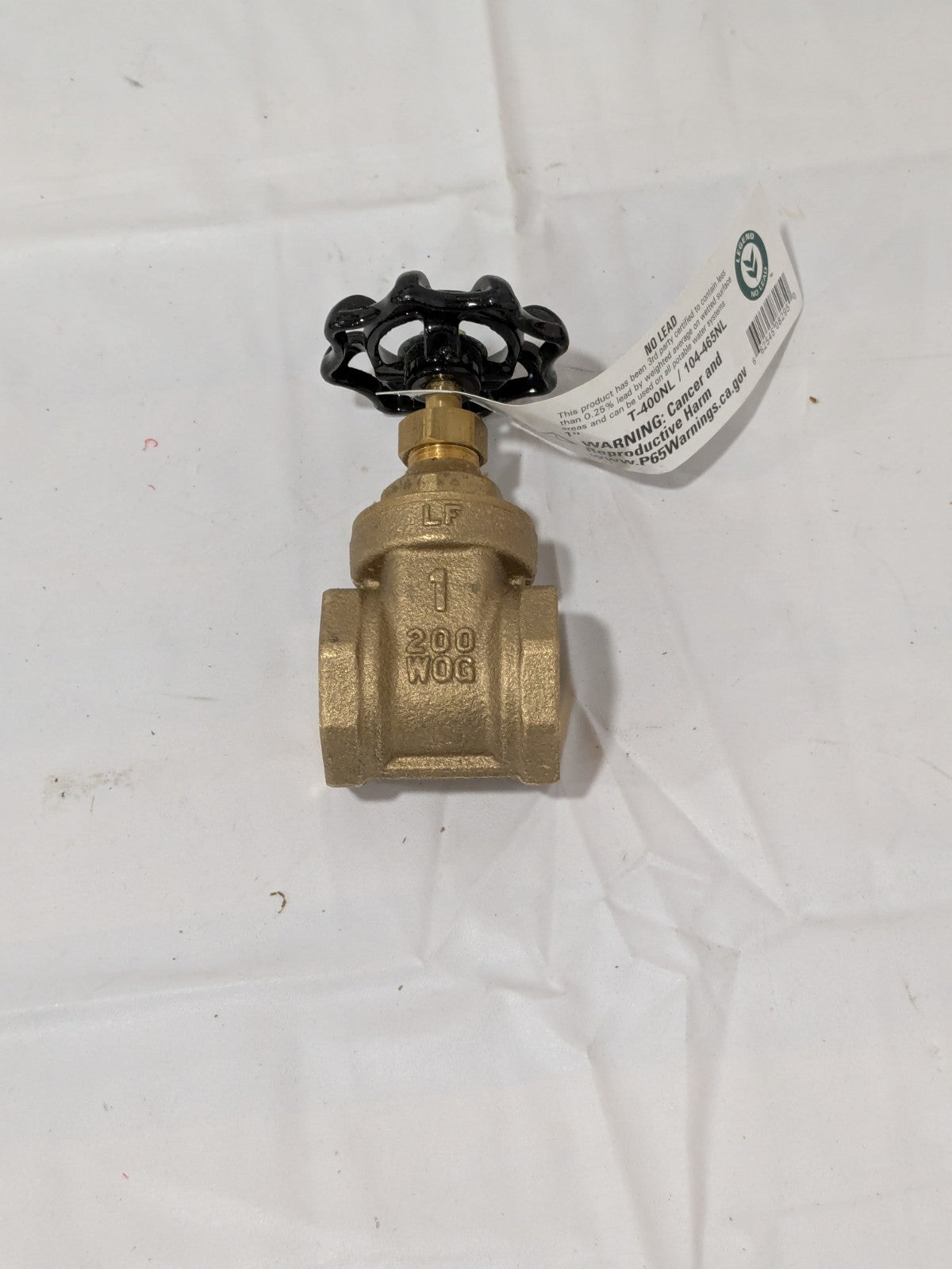 Legend Gate Valve: 1" Pipe, FNPT x FNPT, Brass 104-465NL