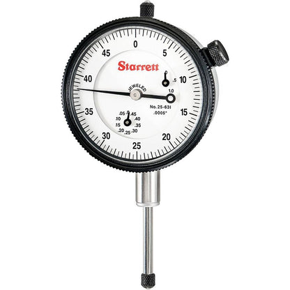 Starrett Dial Drop Indicator 1.0000" Max Measurement 0-50 Dial Reading 53304