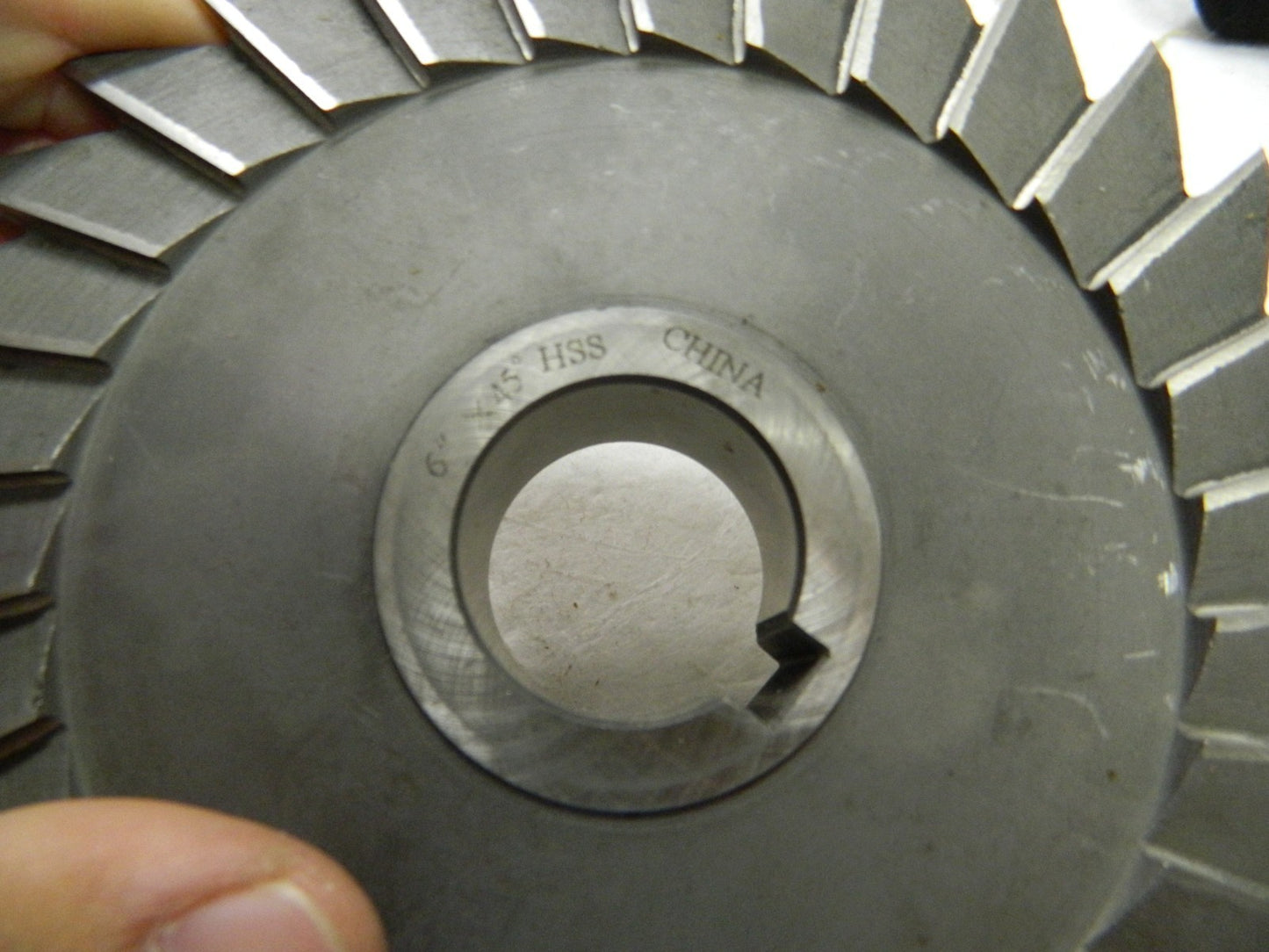 Precision HSS 6" x 1" Single Angle Mill Cutter Arbor Connection 032006