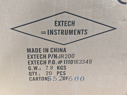 CASE of 20 EXTECH Non-Contact Forehead IR Thermometer from 89.6 to 108.5°F IR200