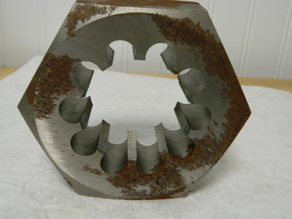 Interstate Carbon Steel Hex Rethreading Die 2-11 BSPT 4.5 Outside Dia 79772497