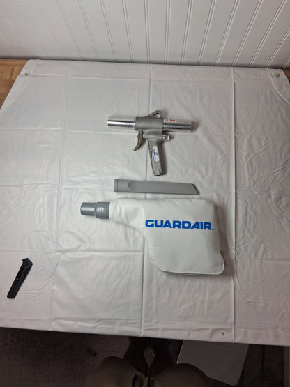 Guardair 1500 Gun Vac Air Powered Vacuum Blow Gun Crevice Tool 1500
