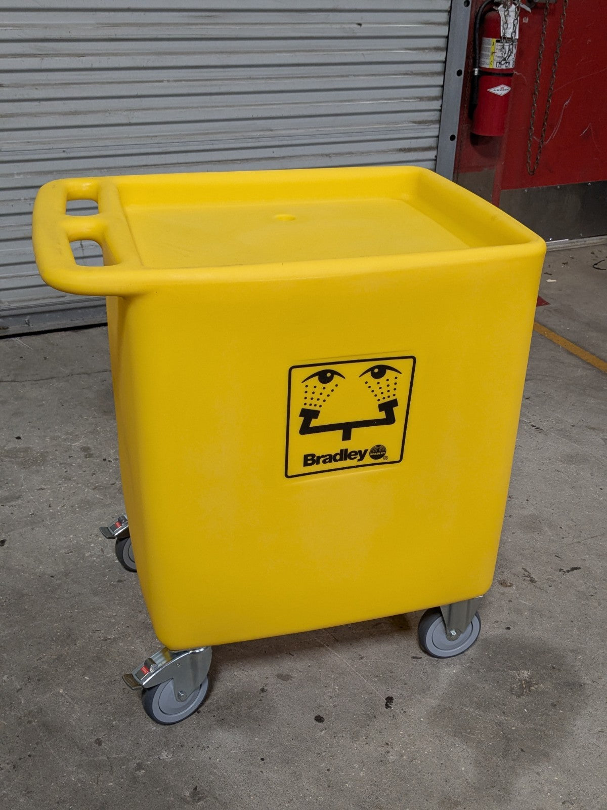 Bradley On-Site Waste Cart for Eyewash Station 56 Gallon Capacity S19-399