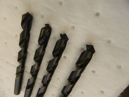 TITAN USA Jobber Length Drill Bits qty 4: 12 mm Dia, 118 ° hss CD43120