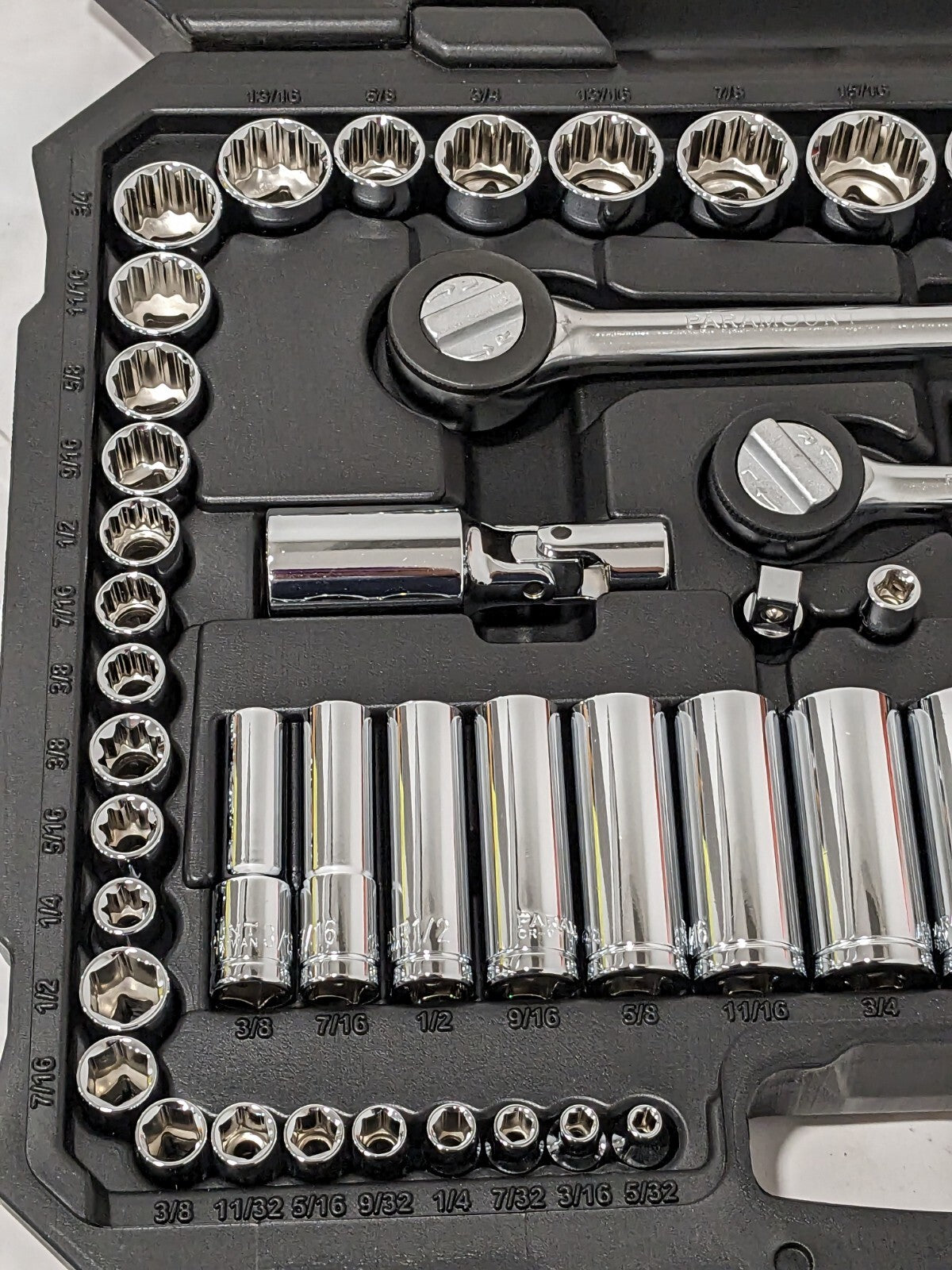 Paramount Socket Set Deep & Standard 116 Pc, 1/2, 1/4 & 3/8″ Drive PAR-3SKT-S116