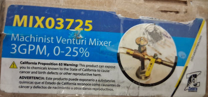 Zebra Skimmers 3 GPM Coolant Mixer/Proportioner MIX03725 damaged