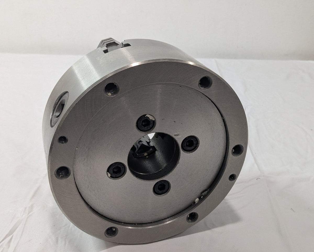 Hertel 6" Semi-Steel 4 Jaw Self-Centering Lathe Chuck Plain Back 1-203-0600