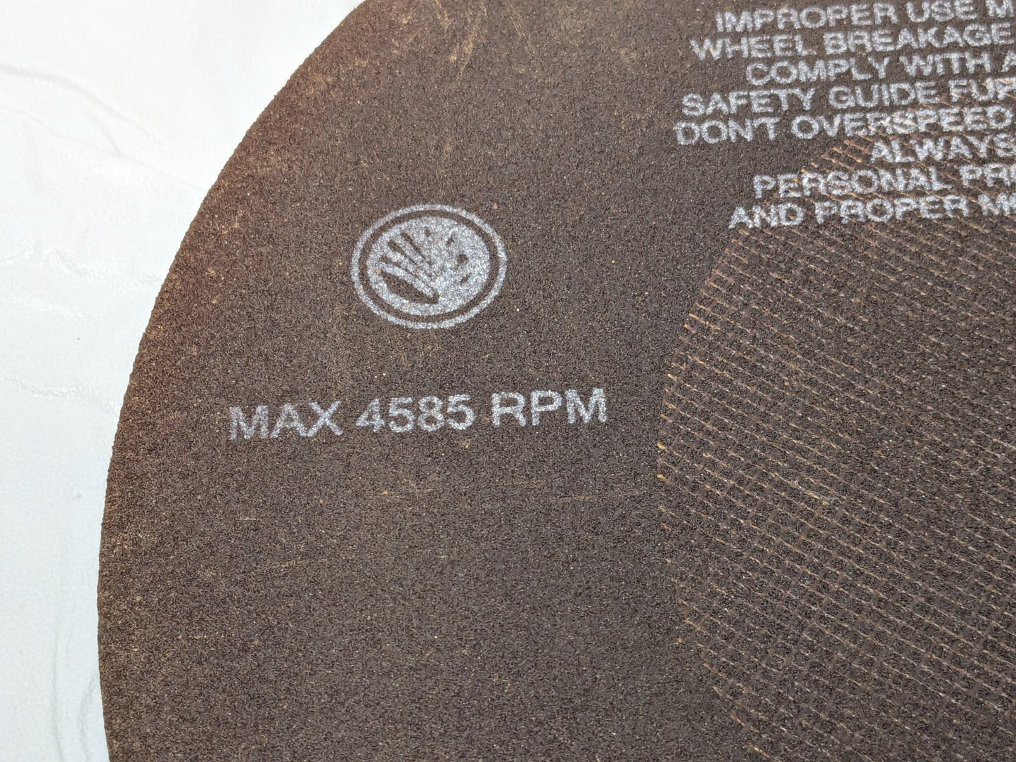 Norton 10" Aluminum Oxide Cutoff Wheel 80G 1/16" Thick X 5/8" Arb