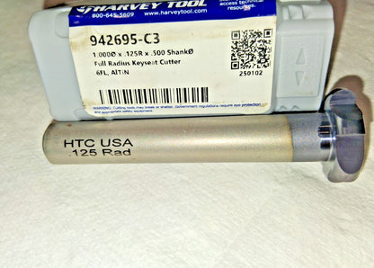 Harvey Tool Carbide Woodruff Keyseat Cutter 1" Cut Dia 1/4" W 942695-C3