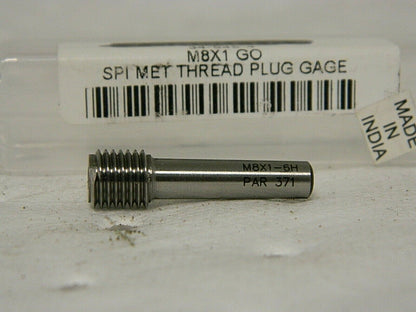 SPI Single End Plug Thread Go Gage M8x1 Class 6H 34-545-4