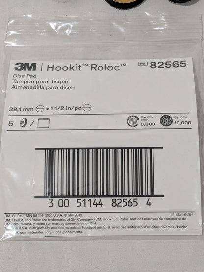 3M Disc Backing Pad: Quick-Change Type R 5 Pack 82565