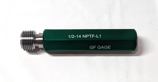 GF GAGE 1/2"-14 Thread Plug Gage Tapered Single End P050014NL1SE