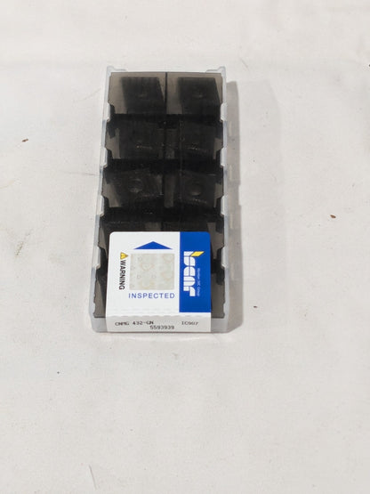 Iscar Turning Insert: CNMG 432-GN IC907, Carbide Qty 10 5593939