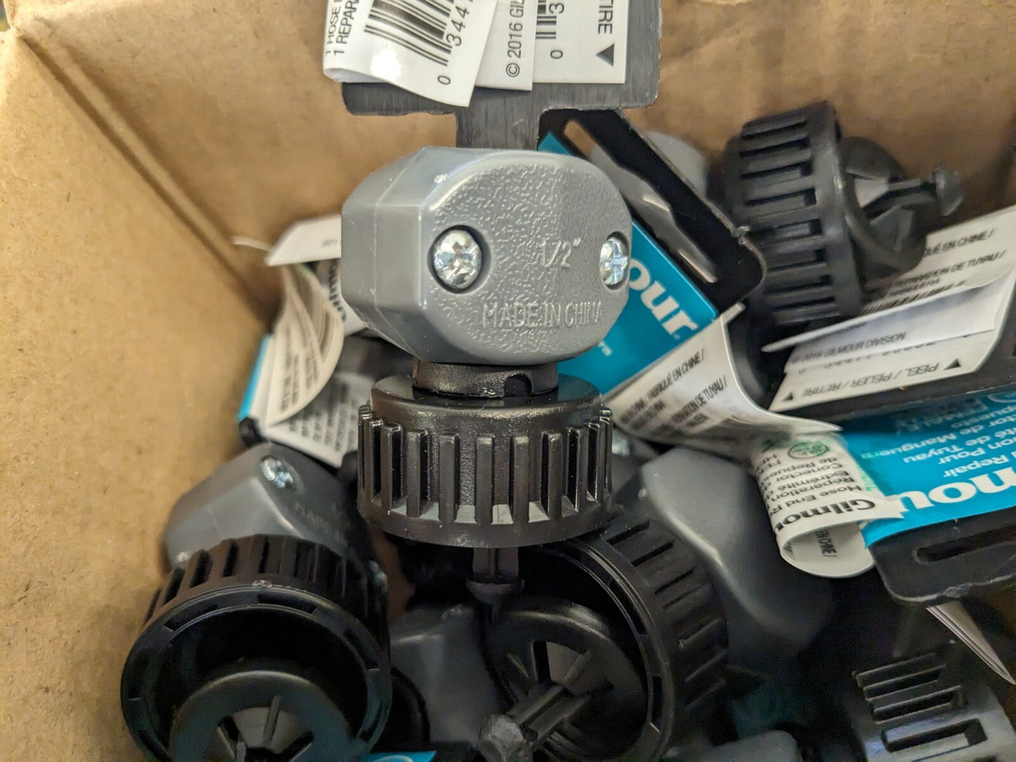 GILMOUR Garden Hose Coupler: 0.5 Hose, Female, 3/4 72pcs 805004-1002