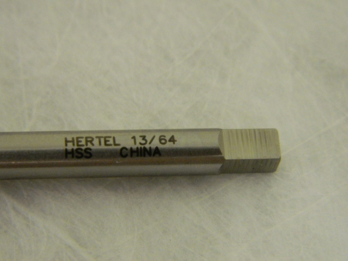 Hertel Hand Reamer 13/64" x 1-7/8" x 3-3/4" 6FL HSS 30162606