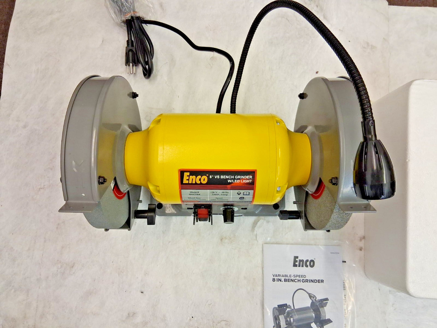 Enco 8" Variable Speed Bench Grinder 60662004