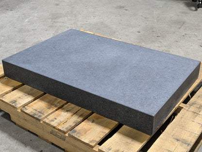 Black Granite Surface Inspection Plate 36 x 24 x 4 Grade B Scratch N Scuff