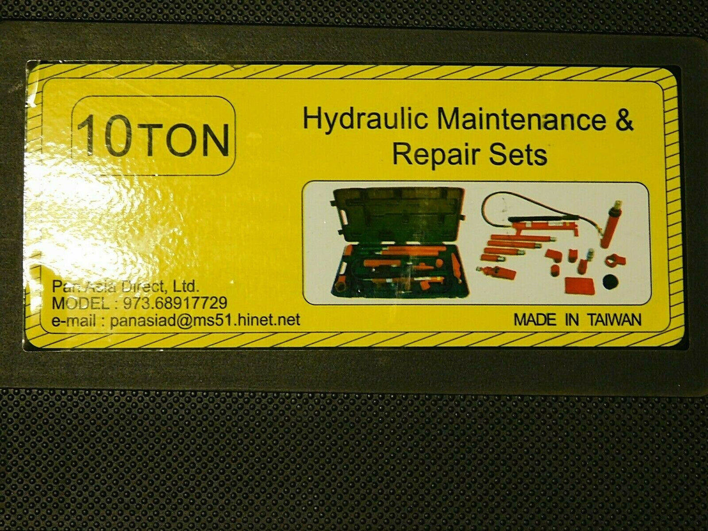 Pan Asia Hydraulic Maintenance &amp; Repair Set 10 Ton 973.68917729 PARTS/REPAIR