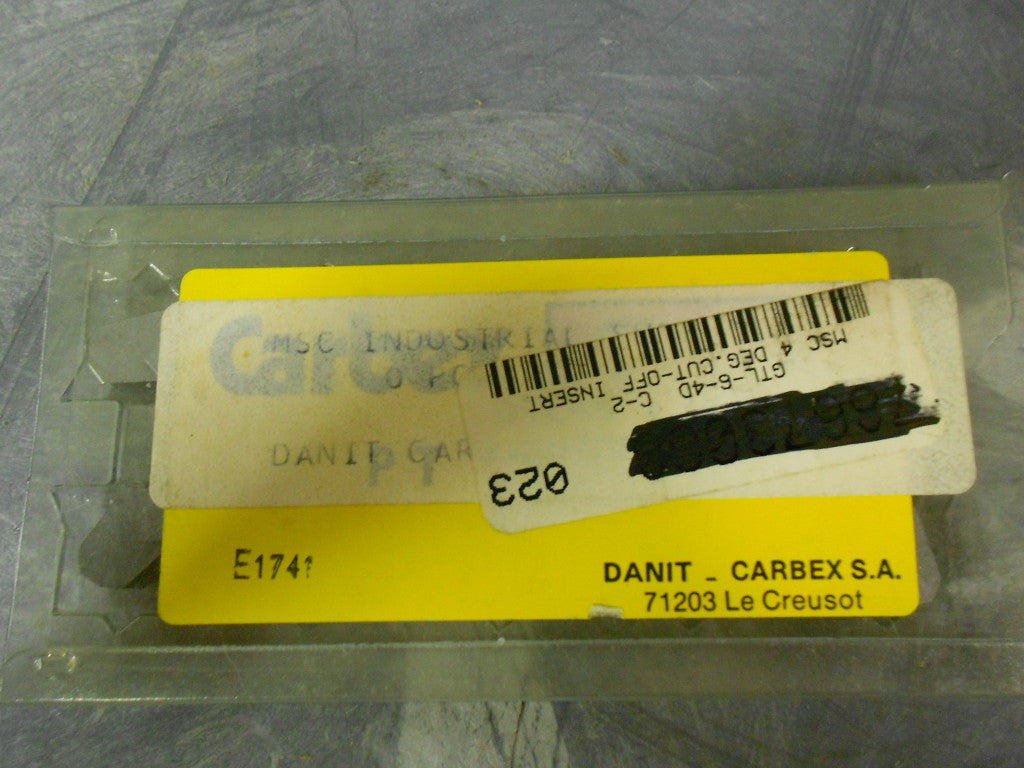 Carbex  Cut-Off Carbide Inserts Qty. 20  MGTL 6 4D C2