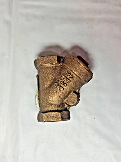 NIBCO 1/2 Bronze Y-Pattern Horizontal Swing Check Valve 150# T-433-B