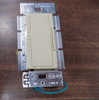 Lutron Maestro MA-1000-IV Incandescent Dimmer 1000W Max Ivory