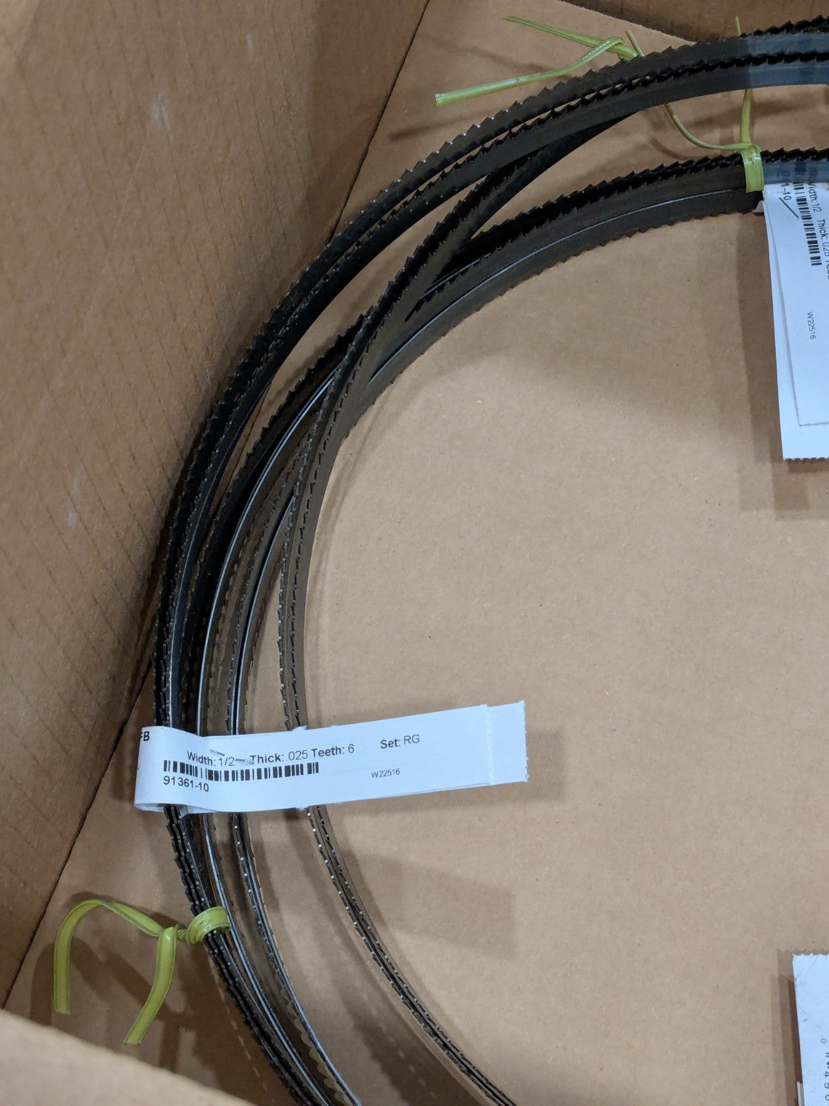 Starrett Welded Band Saw Blade: 10' Long x 1/2" Wide, 6 TPI Qty 4 14748