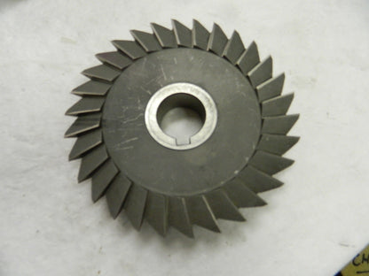 Precision HSS 6" x 1" Single Angle Mill Cutter Arbor Connection 032006