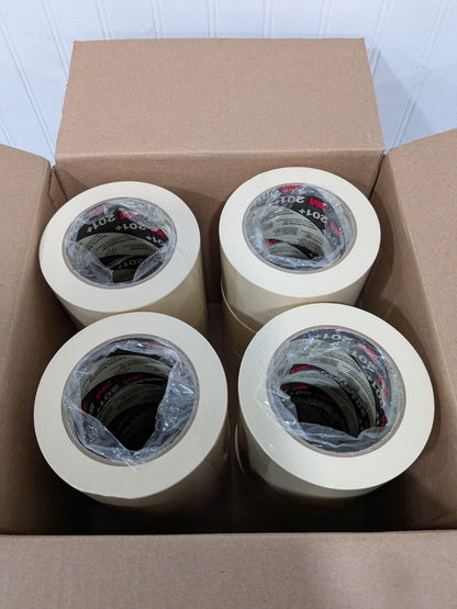 3M Masking Tape: 72 mm W, 60 yd L, 4.4 mil Thick, Tan Case of 12 7000124884