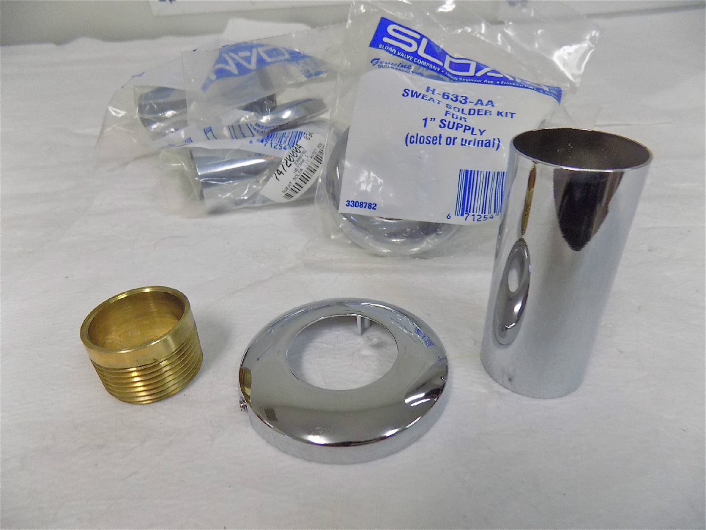 Sloan Sweat Solder Kit for 1" Urinal Flushometer QTY 5 kits  H-633-AA 74720