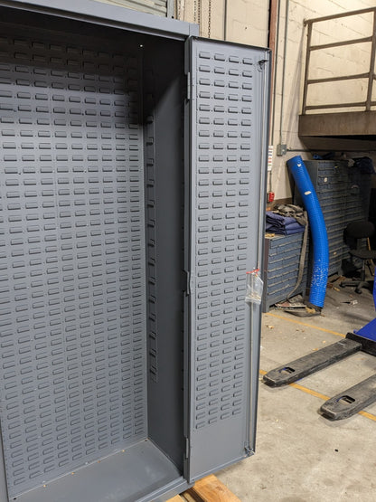 Durham Lockable Storage Cabinet w/ Bins 84" H. x 36" W. x 24" D.