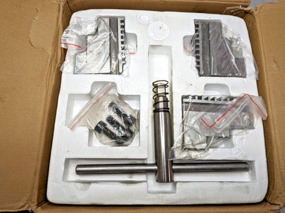 3-Jaw Self-Centering Manual Lathe Chuck 8" Dia Plain Back Mount K11-200 429-3008