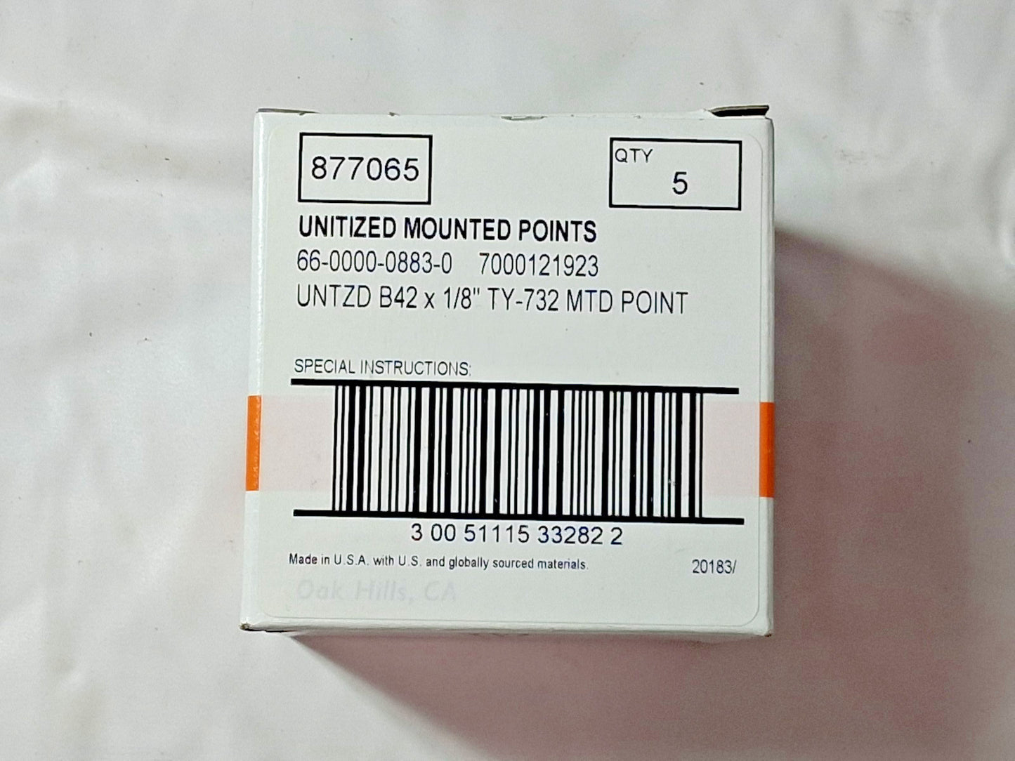 Standard Abrasives Black Silicone Carbide Unitized Mounted Points 5pk 7000121923