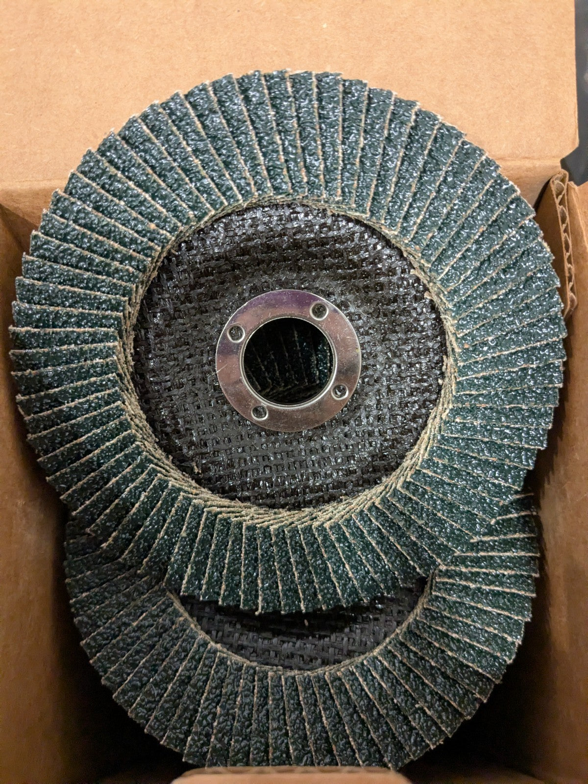 Flap Disc: 5" Dia, 7/8" Hole, Zirconia Alumina, Type 27 Qty 10 42501