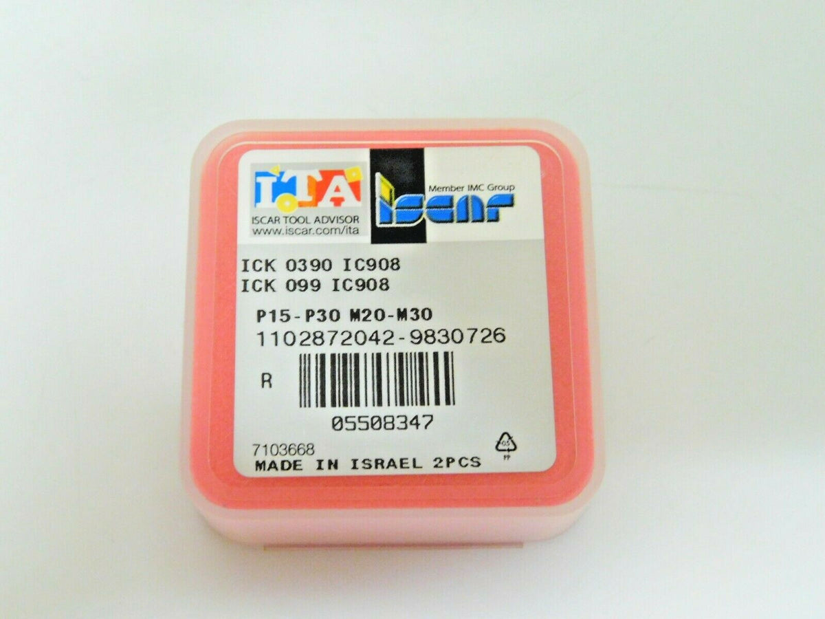 Iscar Replaceable Drill Tips 0.39" Diam ICK 0390 Grade IC908 Qty 2 Pcs 5508