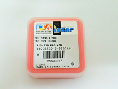 Iscar Replaceable Drill Tips 0.39" Diam ICK 0390 Grade IC908 Qty 2 Pcs 5508