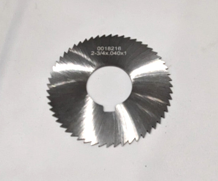 Slitting & Slotting Saw 2-3/4" Dia  0.04" Thick  1" Arbor Hole 56T  OSSC04056