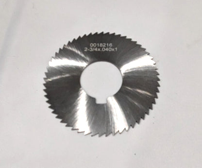 Slitting & Slotting Saw 2-3/4" Dia  0.04" Thick  1" Arbor Hole 56T  OSSC04056