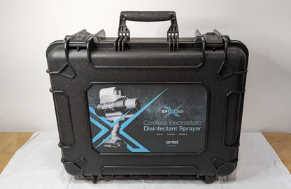 EMist Electrostatic Disinfectant Sprayer w/Case Batteries & Charger EPIX360