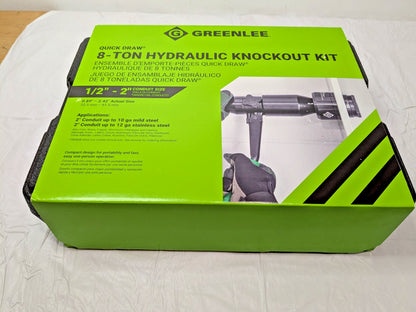 Greenlee Quick Draw 8-Ton Hydraulic Knockout Kit w/SlugBuster 1/2" to 2" 7806SB