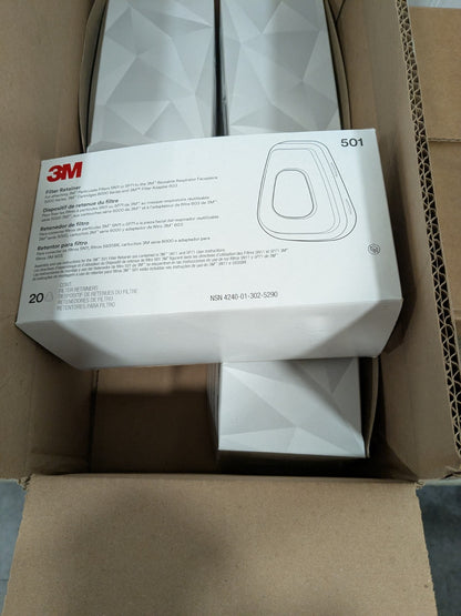 3M Filter Retainer 501, Box of 80 7100211073